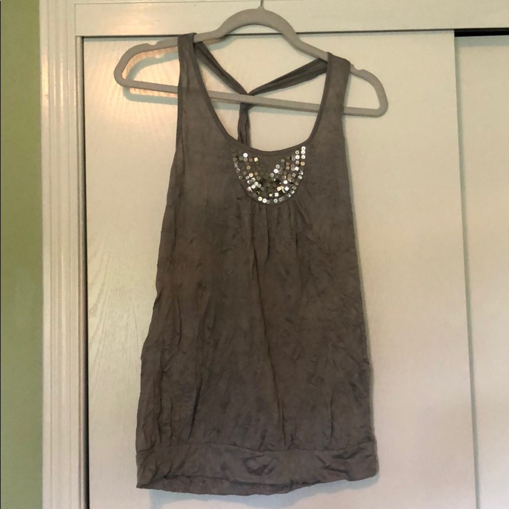 Gray dressy Tank